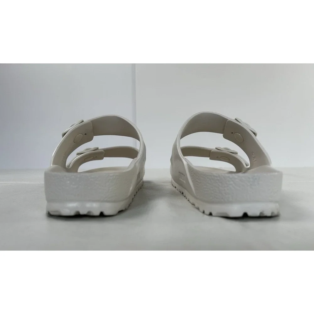 Birkenstock Arizona Essentials EVA Two-Strap Sandals Ivory Men's 10 Ladies 8